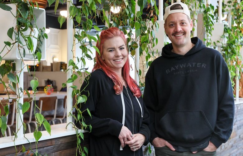 Owners Kate Nichols and David Nichols at Eight Row Restaurant in Seattle, Washington, on June 24, 2024.  227239