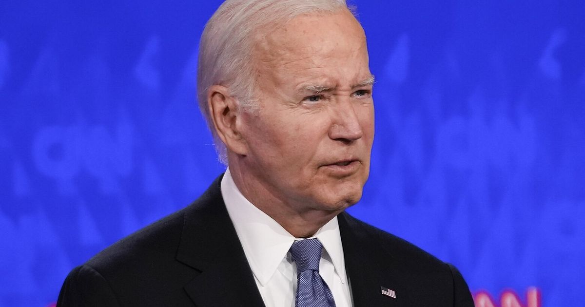 A halting Biden tries to confront Trump at debate but sparks Democratic ...