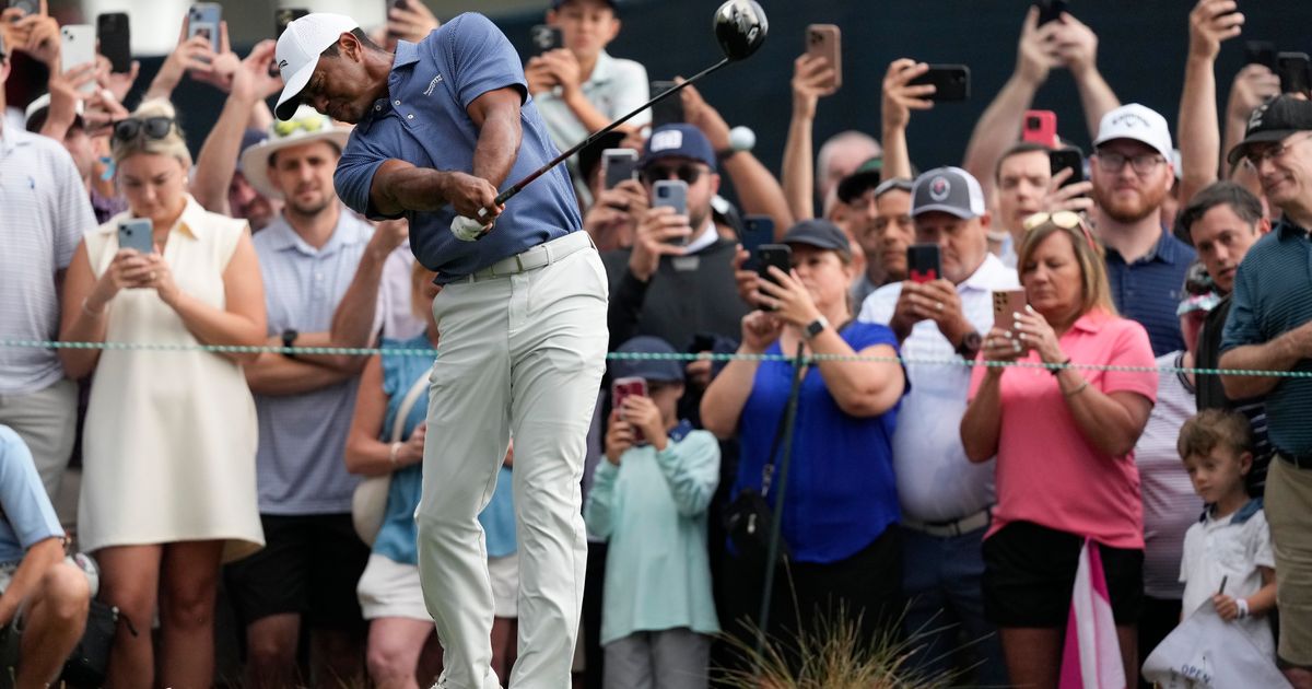 Tiger Woods off early for US Open practice that includes Adam Scott and ...