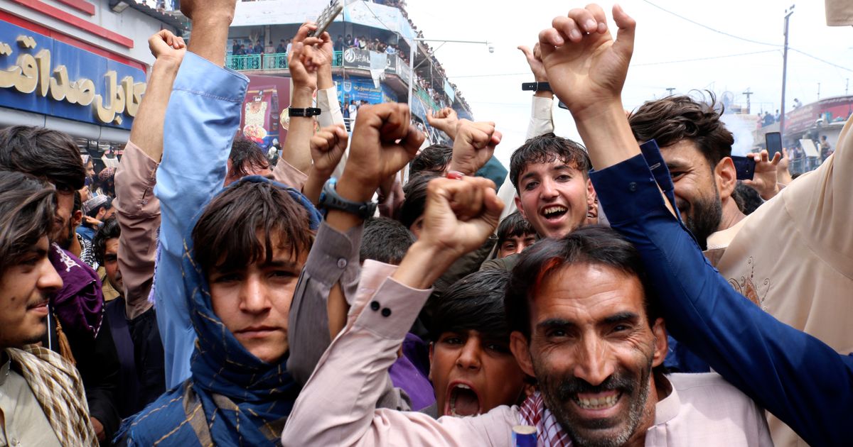 Afghans celebrate their men’s cricket team reaching first Twenty20 World Cup semifinals