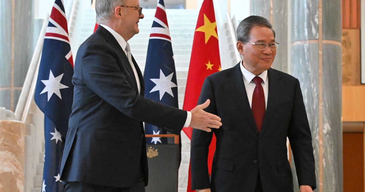 Chinese premier and Australian prime minister meet at Australia’s Parliament House