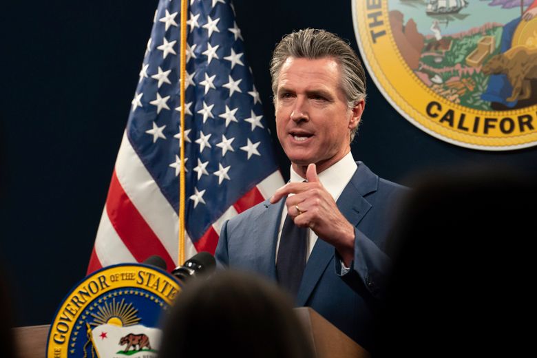 California governor defends progressive values, says they're an 'antidote'  to populism on the right | The Seattle Times