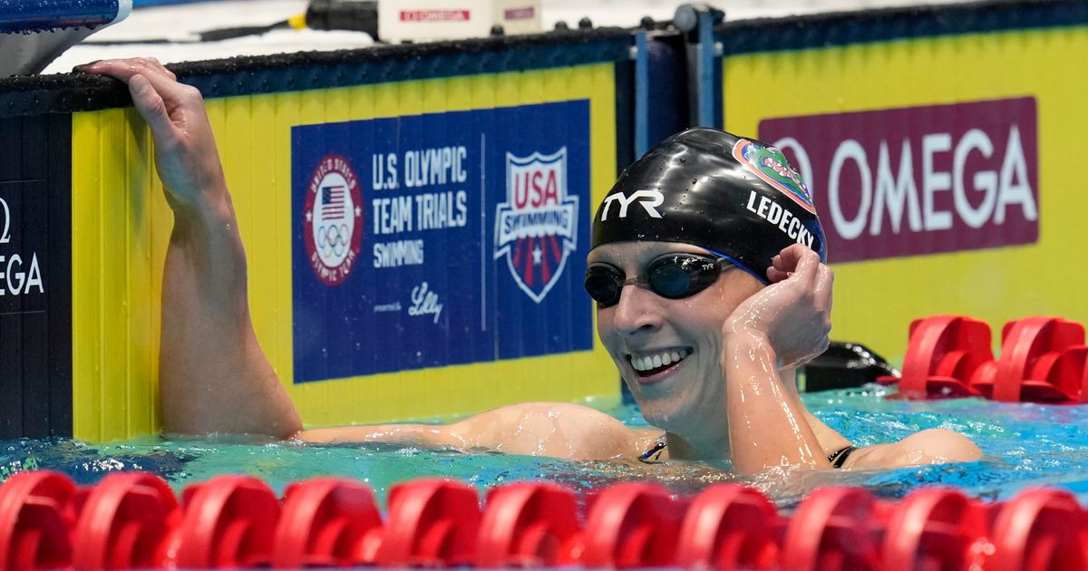 Katie Ledecky off to a strong start at US Olympic swimming trials ...