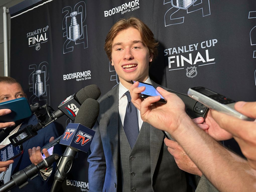 Basketball ties aside, Macklin Celebrini focused on hockey as NHL draft’s presumptive No. 1 pick
