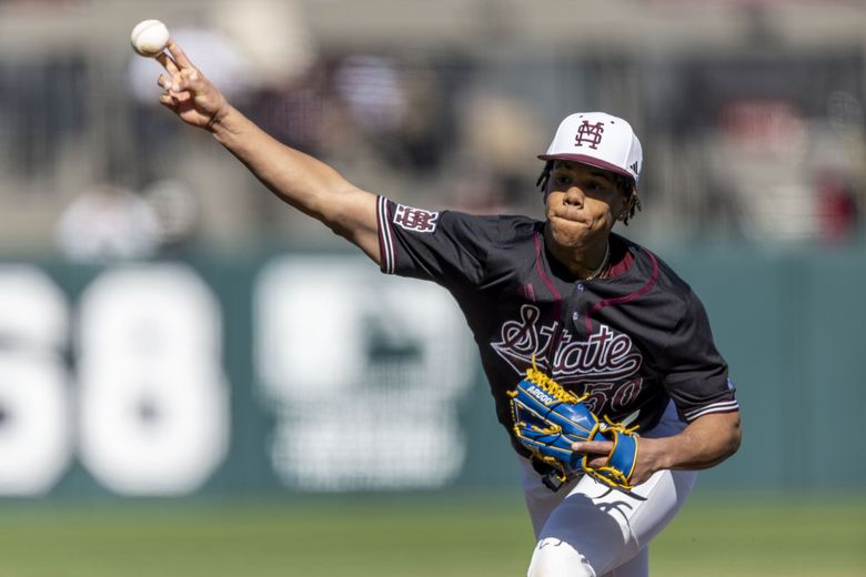 Mariners take switch-pitcher Jurrangelo Cijntje from Mississippi State in  1st round | The Seattle Times