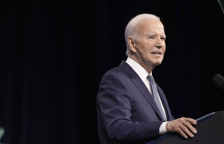 President Joe Biden delivers remarks at the NAACP National Convention in Las Vegas, on Tuesday, July 16, 2024. President Biden has said none of his doctors have told him he has a serious medical condition. But his debate performance last month raised questions about his health and acuity. (Eric Lee/The New York Times) XNYT0470 XNYT0470
