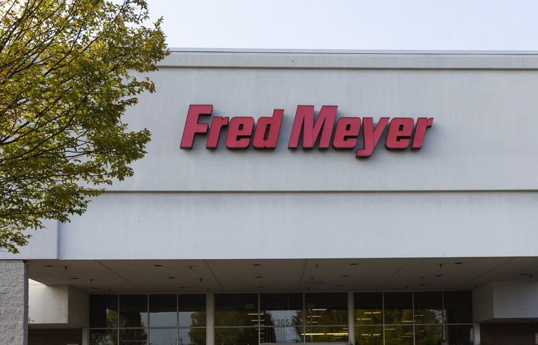 A Fred Meyer store sign in 2022.
