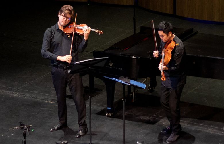 James Garlick and Richard O’Neill, co-founders of Music on the Strait.