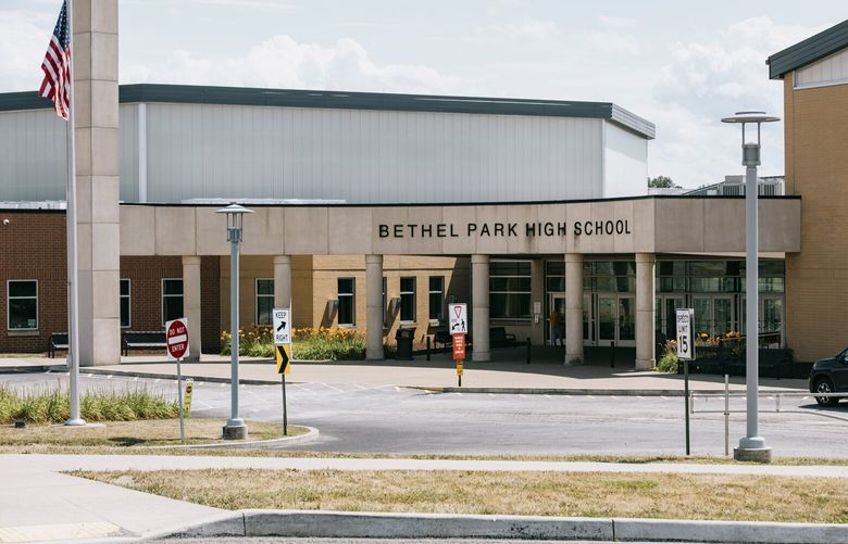 Bethel Park High School in Bethel Park, Pa., on July 16, 2024. Thomas Crooks attended Bethel Park High School. (Kristian Thacker/The New York Times) XNYT0794 XNYT0794