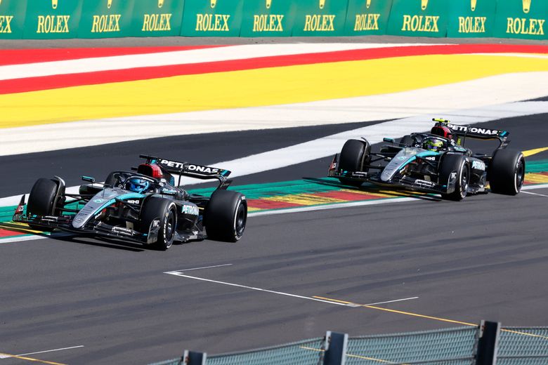 Hamilton declared winner of F1 Belgian GP after Mercedes teammate 