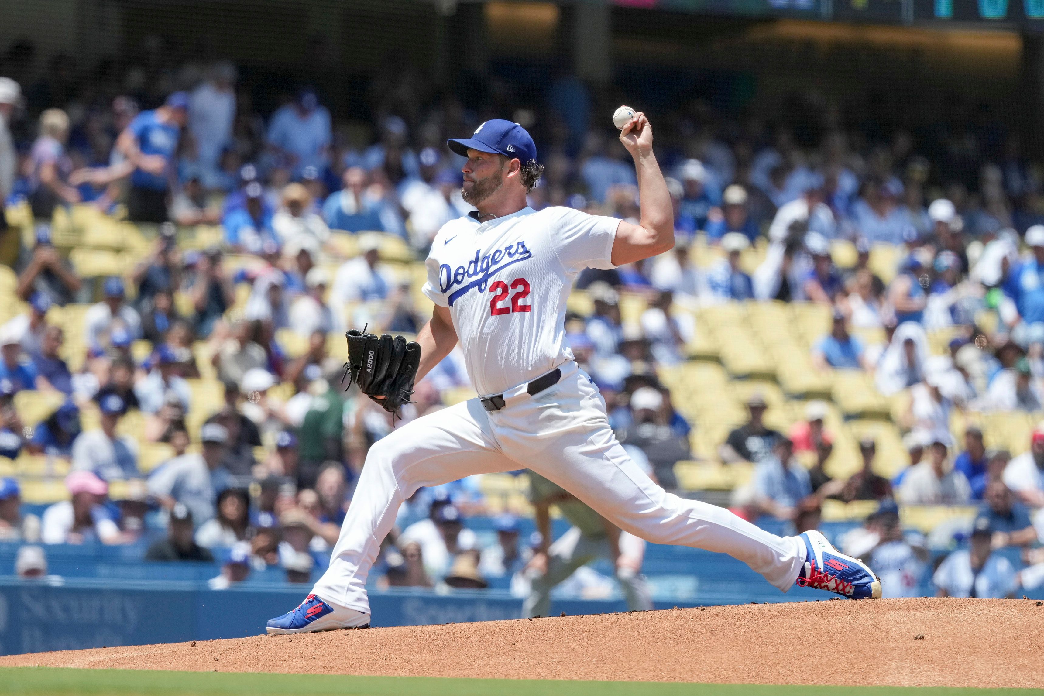 Clayton Kershaw makes 2024 debut with Dodgers, strikes out six in