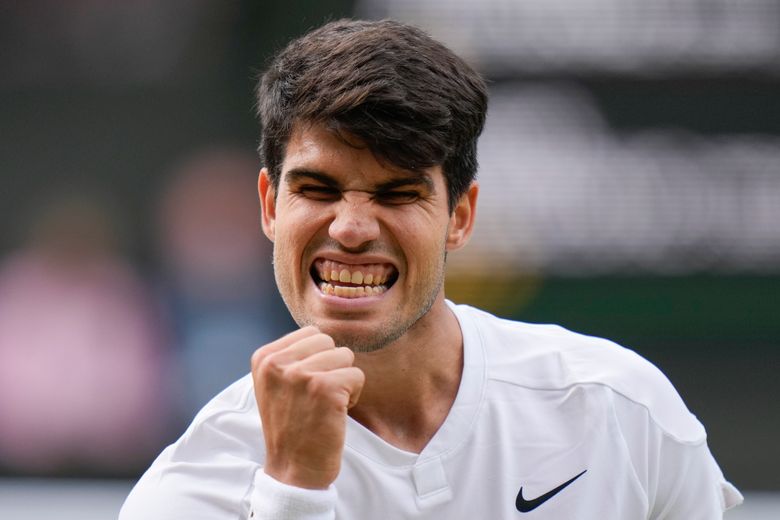 Carlos Alcaraz wins Wimbledon by beating Novak Djokovic and now owns 4 Slam  titles at age 21 | The Seattle Times