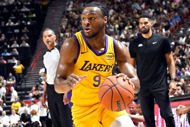 Bronny James continues promising play with 13 points in Lakers' 93-89 win  over Cavaliers | The Seattle Times