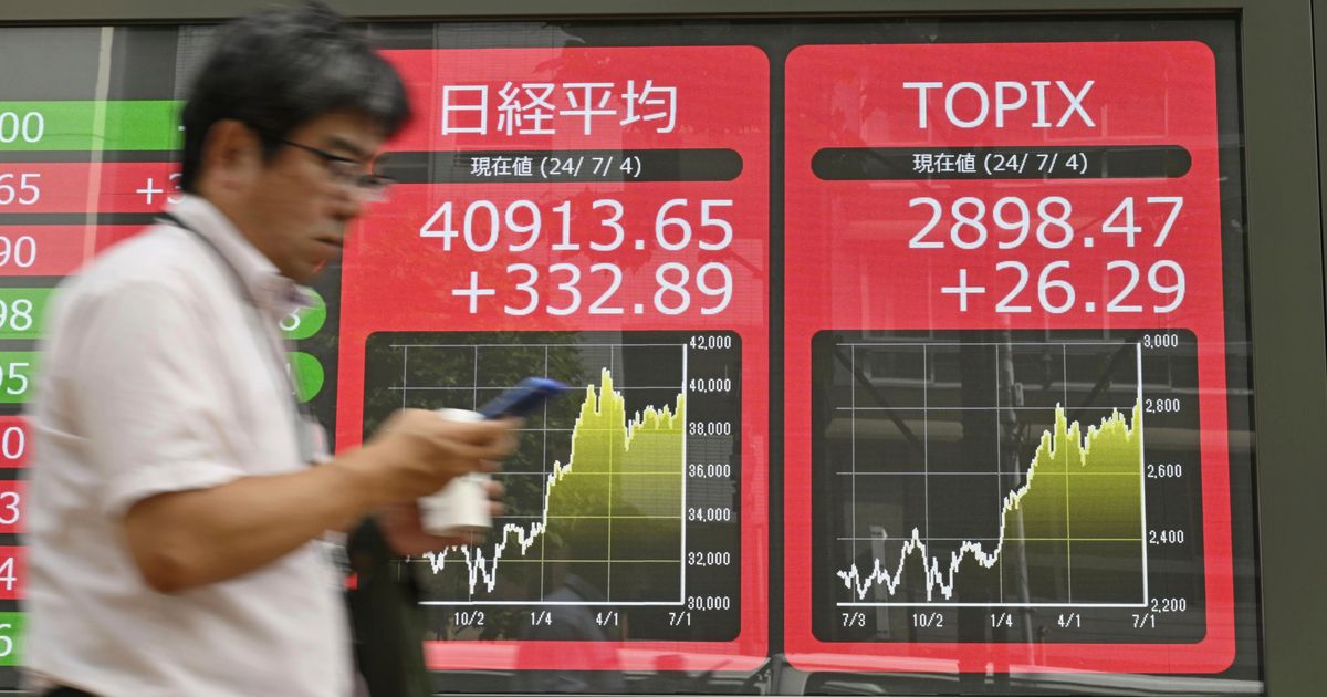 Stock market today: Japan’s Nikkei 225 hits new record close, as other world markets advance