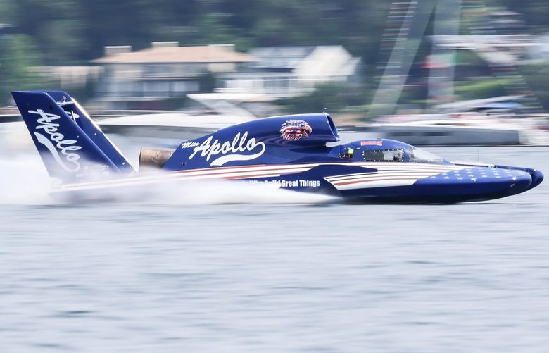 The U27, driven by Dave Villwock, runs through qualifying Friday at Genesee Park in Seattle, Washington, on August 2, 2024. 227686