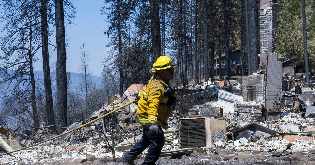Cooler weather helps firefighters corral a third of massive California blaze