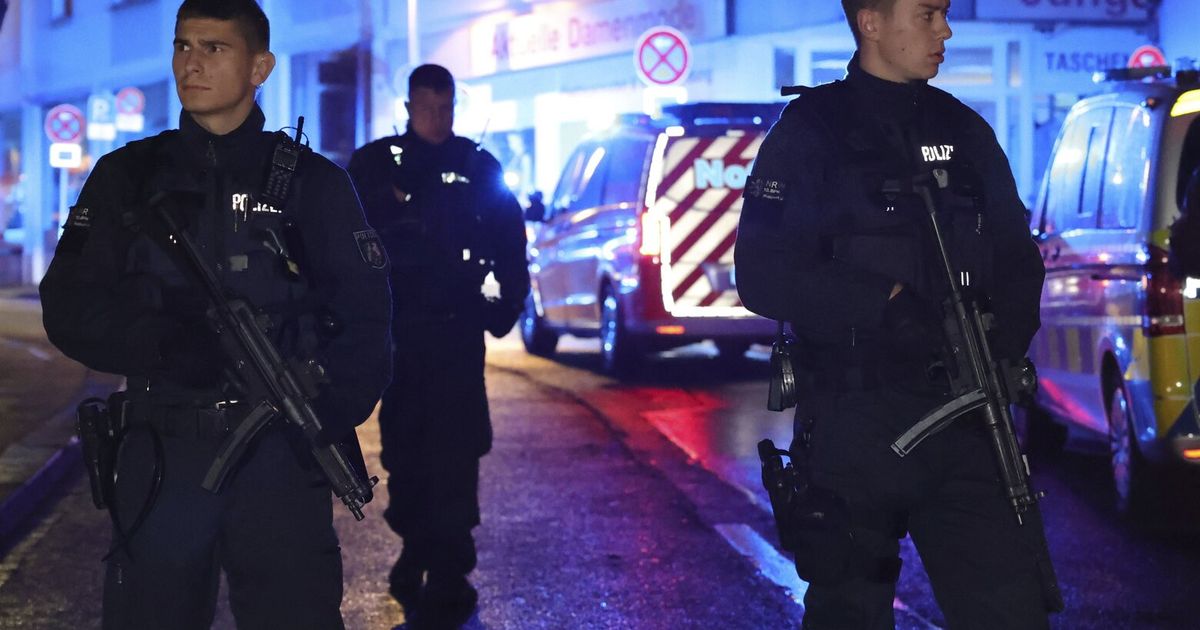 An attack at a festival in a German city kills 3 people and wounds at least 5 seriously