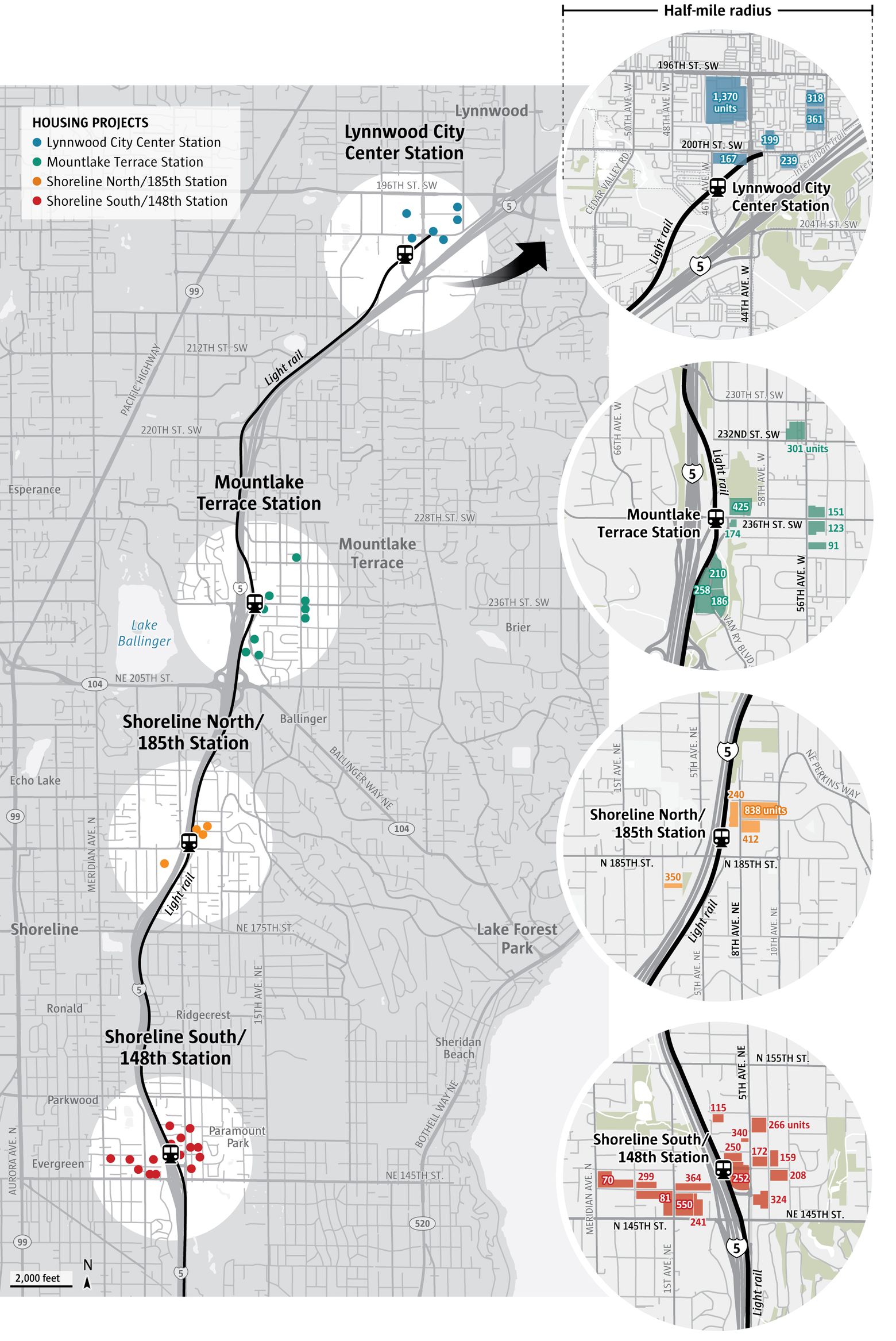 Lynnwood light rail route brings a housing boom | The Seattle Times