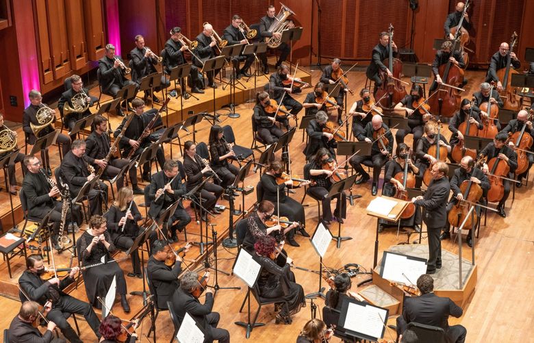 Ludovic Morlot conducts Seattle Symphony. (Brandon Patoc)