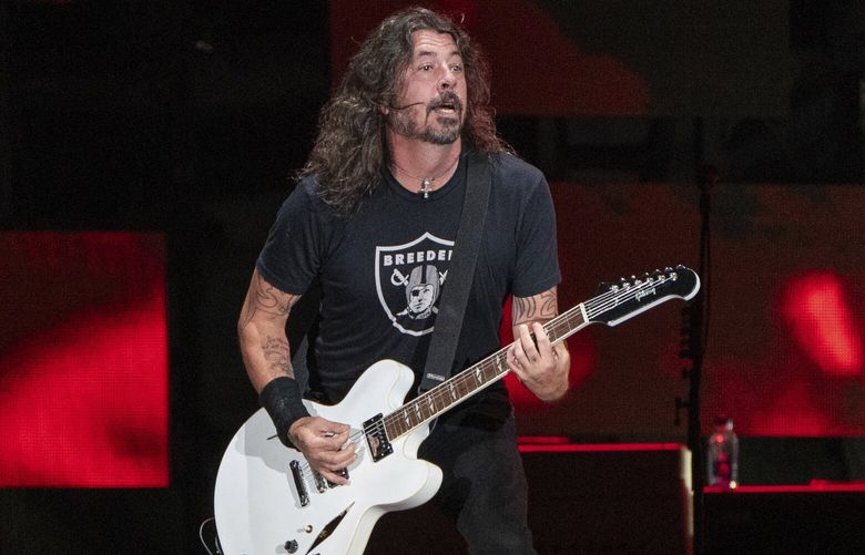 FILE – Dave Grohl of the Foo Fighters performs at Festival d’été de Québec, July 8, 2023, at Plains of Abraham in Quebec City. (Photo by Amy Harris/Invision/AP, File) NYRL212 NYRL212