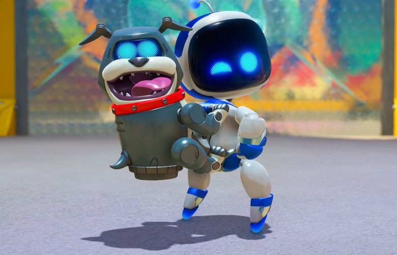 Astro returns for most exploration in Astro Bot on PlayStation 5. (Courtesy of Sony Interactive Entertainment)