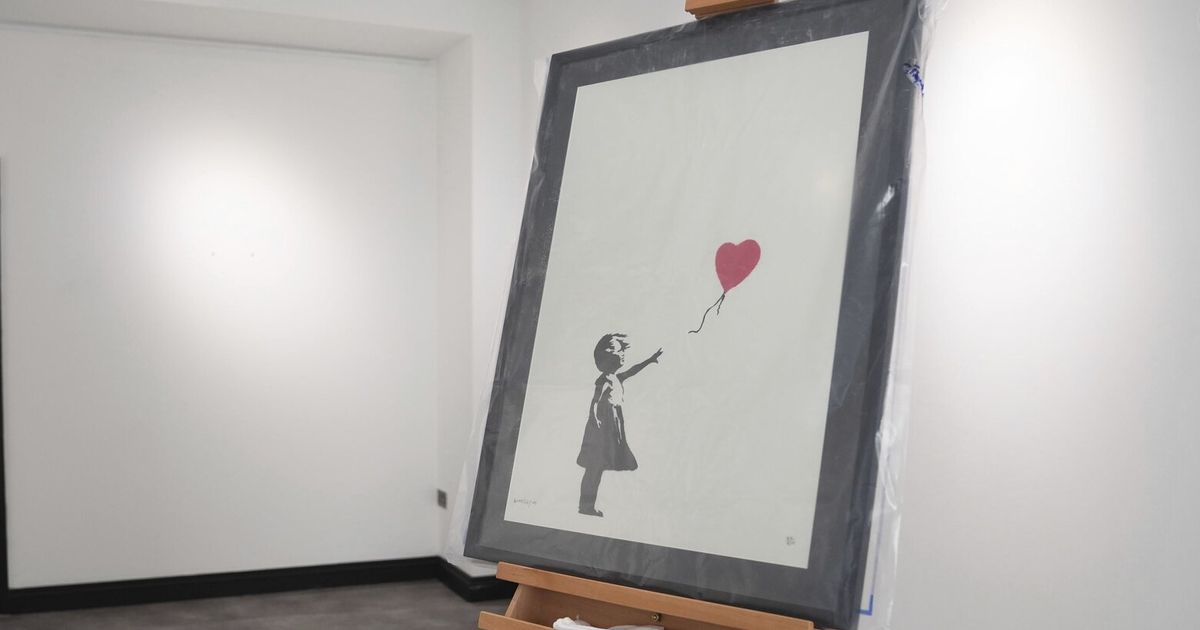 Acusan a dos hombres de robar una famosa obra de Banksy de una galería de Londres