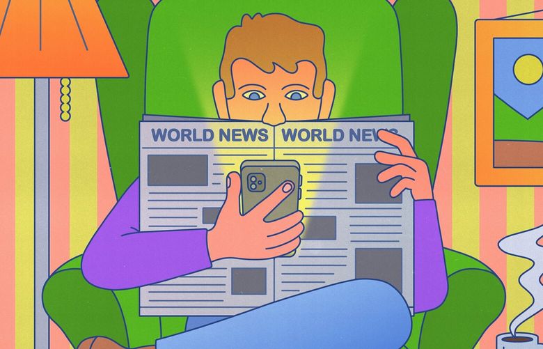 **EMBARGO: No electronic distribution, Web posting or street sales before TUESDAY 12:01 A.M. ET, SEPT. 24, 2024. No exceptions for any reasons. EMBARGO set by source.** News outlets are experimenting with a feature in the world’s most popular messaging app that allows them to send links and headlines directly to followers. (Jackson Gibbs/The New York Times) — FOR EDITORIAL USE ONLY WITH NYT STORY NEWS OUTLETS WHATSAPP BY KATIE ROBERTSON AND MIKE ISAAC FOR SEPT. 23, 2024. ALL OTHER USE PROHIBITED. — XNYT0124 XNYT0124
