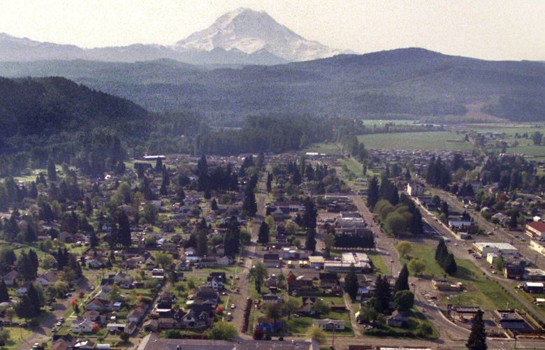 Orting schools as well as the town are in the path of Mt. Rainier mudflows.