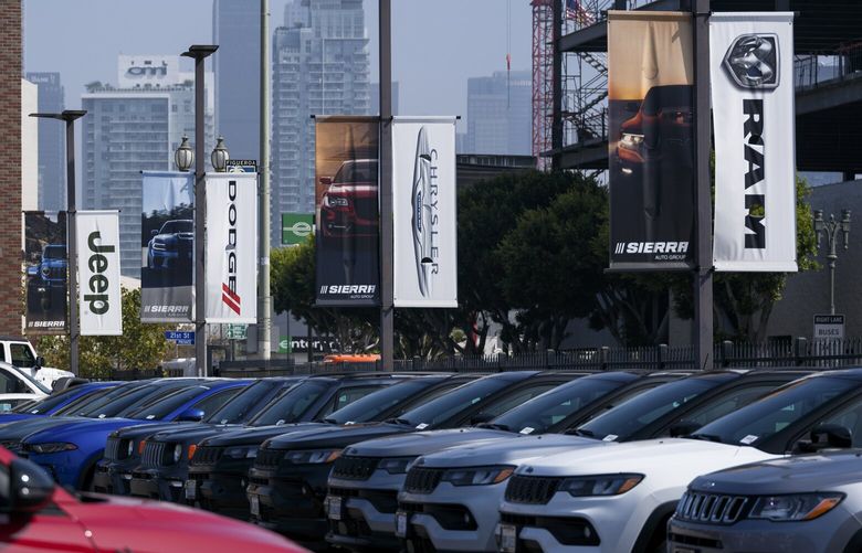 A dealership owned by Sierra Auto Group in Los Angeles, Sept. 24, 2024. Stellantis, created by a 2021 merger, is dealing with labor unrest, slumping sales and a revolt from its dealers. (Tag Christof/The New York Times) XNYT0791