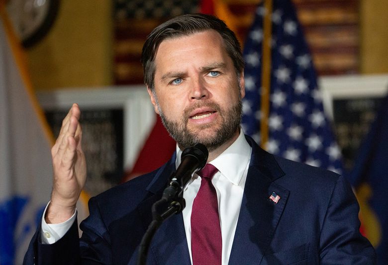JD Vance to join a Jan. 6 defender and Christian nationalist for a Pa. town hall | The Seattle Times
