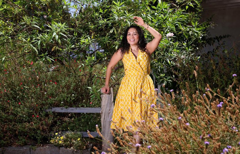 Aurora Anaya and her corner lot in Whittier filled with native plants and monarch butterflies. (Christina House/Los Angeles Times/TNS)