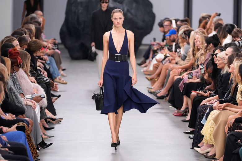 Bold looks among boulders at Michael Kors' New York Fashion Week 