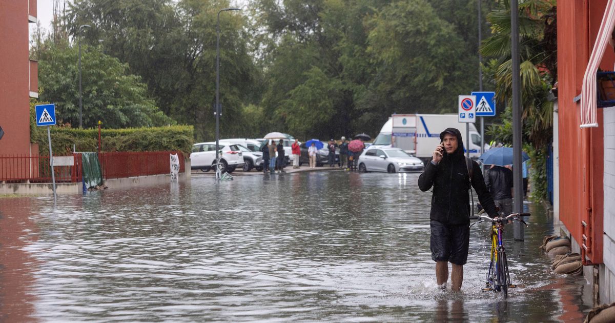 Lluvias torrenciales y fuertes tormentas azotan el norte de Italia mientras Milán se inunda y un hombre desaparece