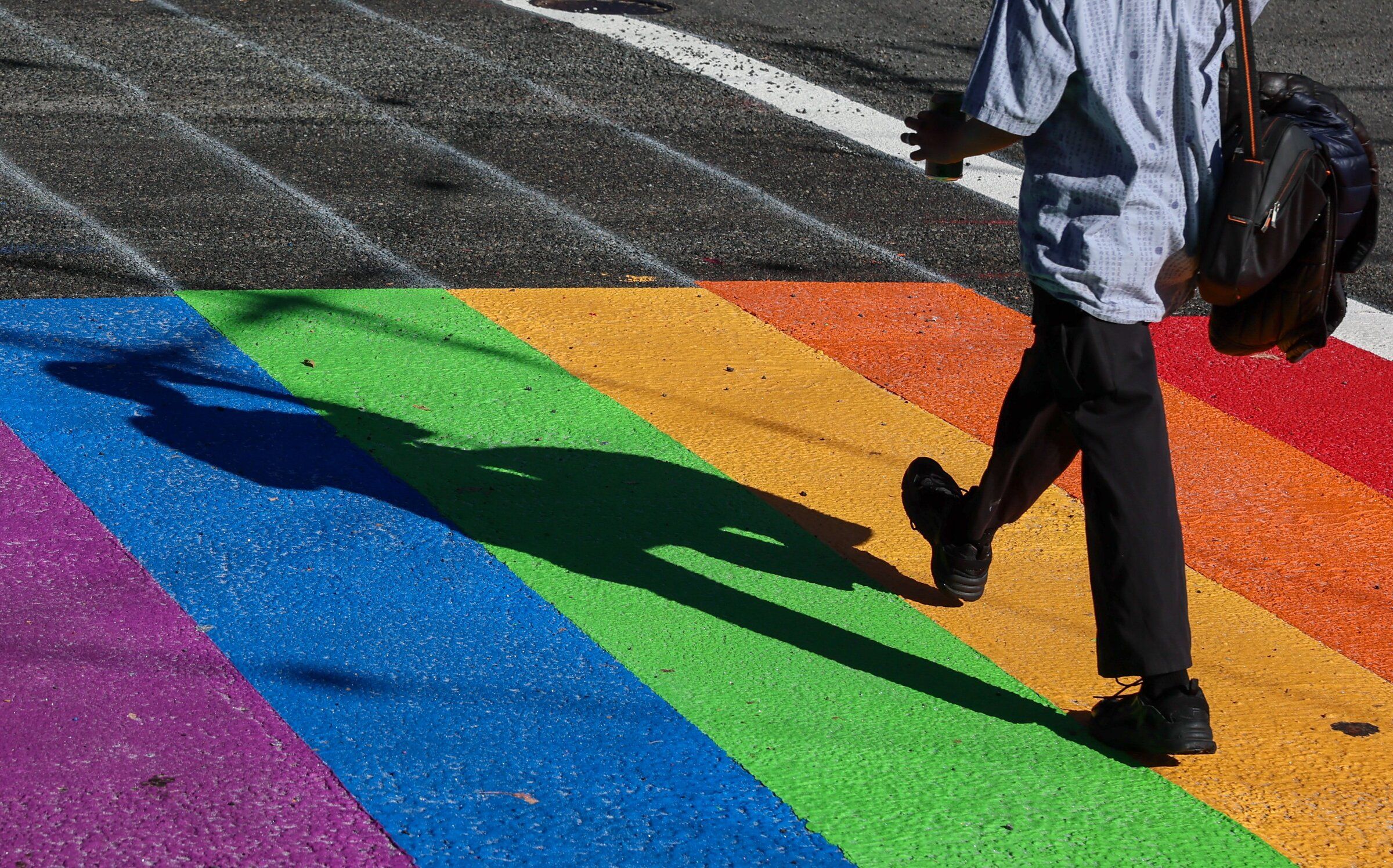 Vandalized Pride crosswalk in Capitol Hill gets fresh rainbow coat