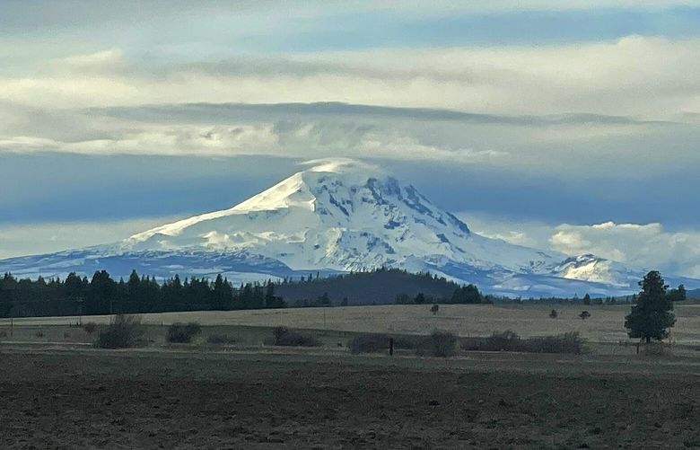 The view Mt. Adams from the area west of Goldendale has brought new residents to the area.