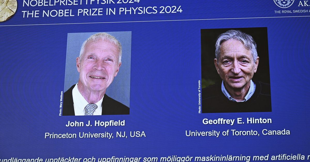 Pioneers in artificial intelligence win the Nobel Prize in physics