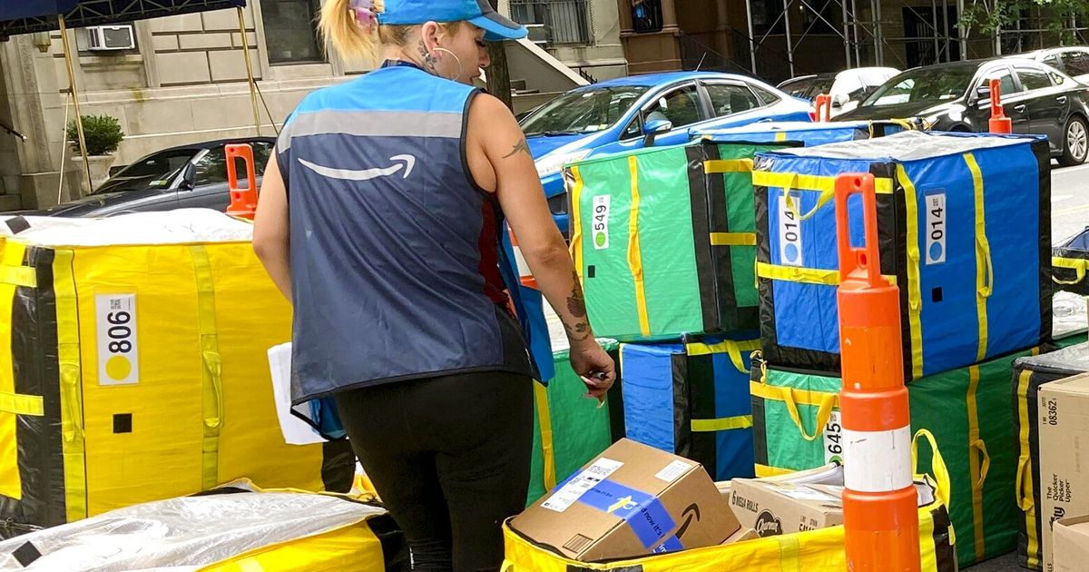 Amazon says new technology in delivery vans will help sort packages on the fly and save time