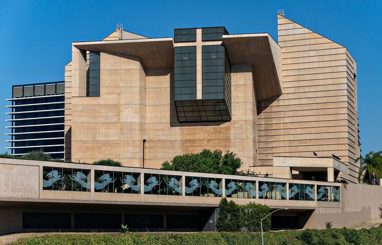 The Cathedral of Our Lady of the Angels on the Sunday after the Supreme Court’s decision to overturn Roe vs. Wade on June 26, 2022, in Los Angeles. (Jason Armond/Los Angeles Times/TNS)