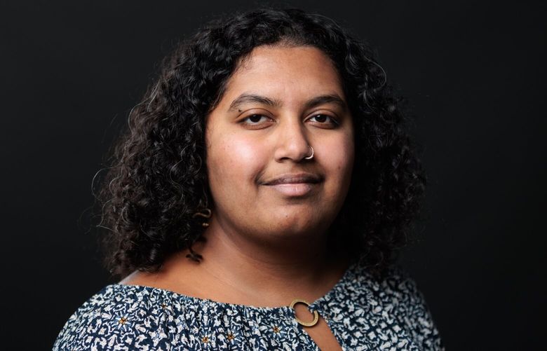 Jordan Alam is photographed at The Seattle Times Wednesday, Nov. 8, 2023. 225452