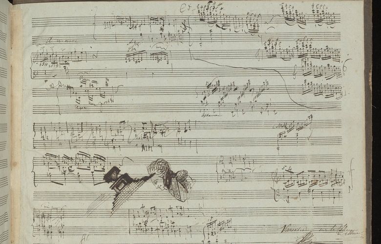 In an undated image provided by The Morgan Library & Museum, Robert Owen Lehman Collection on deposit, a Chopin manuscript in the Morgan’s holdings. An unknown work in the composer’s hand has emerged in a New York museum, the first such find in more than a half century. (The Morgan Library & Museum, Robert Owen Lehman Collection on deposit via The New York Times) – NO SALES; FOR EDITORIAL USE ONLY WITH NYT STORY CHOPIN DISCOVERY BY JAVIER C. HERNçNDEZ FOR OCT. 27, 2024. ALL OTHER USE PROHIBITED. –