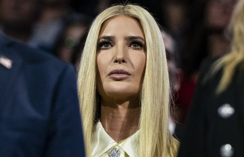 FILE — Ivanka Trump with her family at the Republican National Convention in Milwaukee, July 18, 2024. Donald J. Trump’s oldest daughter and former top aide was once one of his most prominent campaign surrogates. Lately, she’s noticeably absent. (Haiyun Jiang/The New York Times) XNYT0113 XNYT0113
