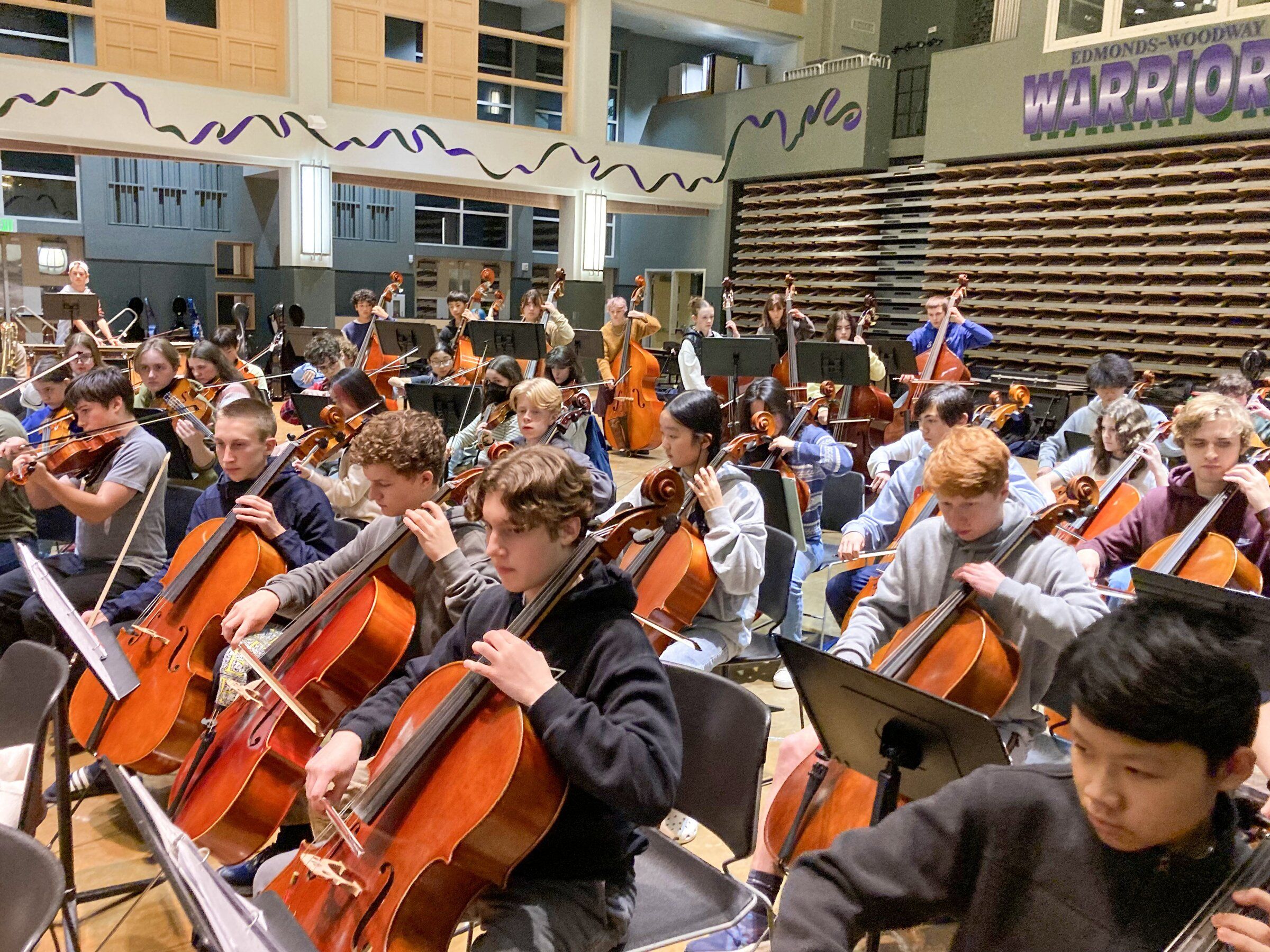 At Benaroya Hall, a concert emphasizing importance of music