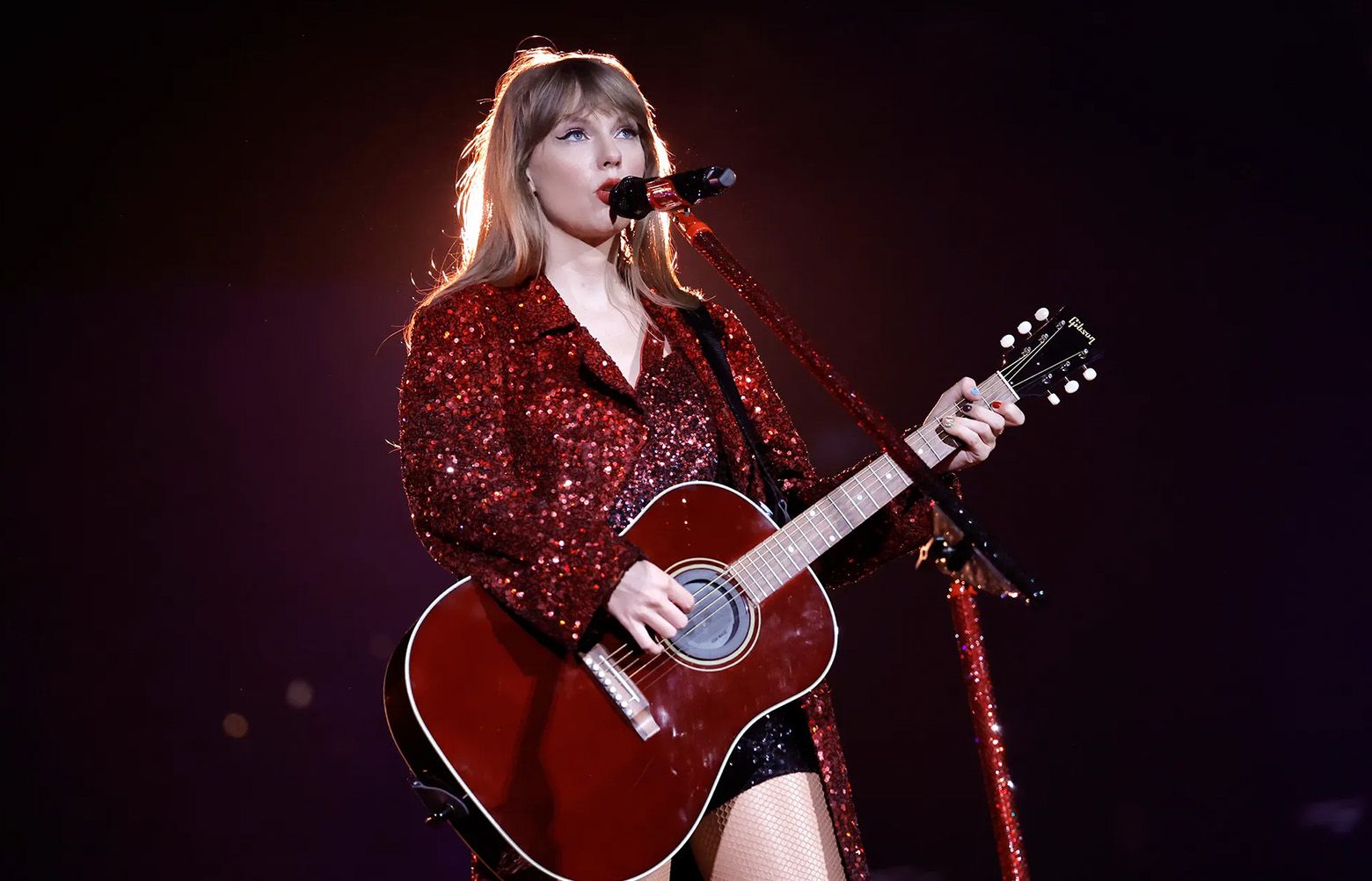 ミュージシャン taylor swift TAYLOR SWIFT Signed Guitar JSA COA Custom 1/1 MIDNIGHTS