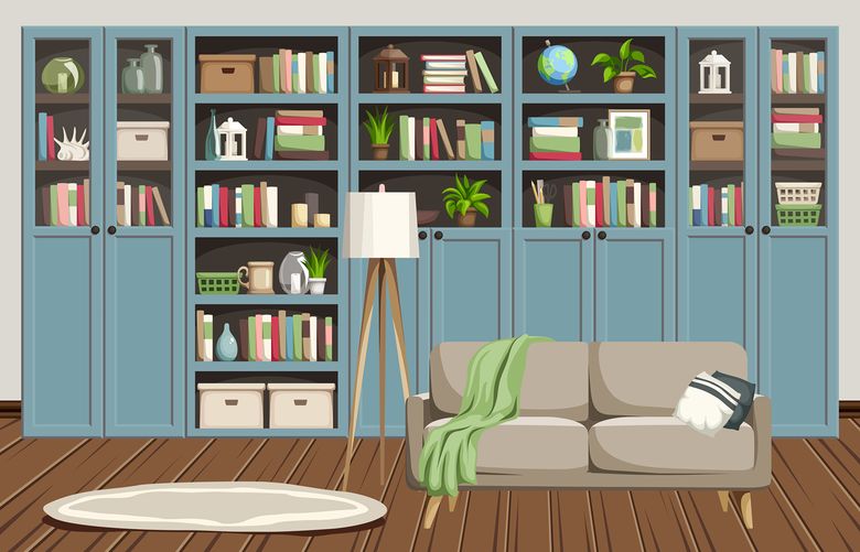 One affordable option is to piece together Ikea’s BILLY bookcases and add a coat of paint. (Getty Images)