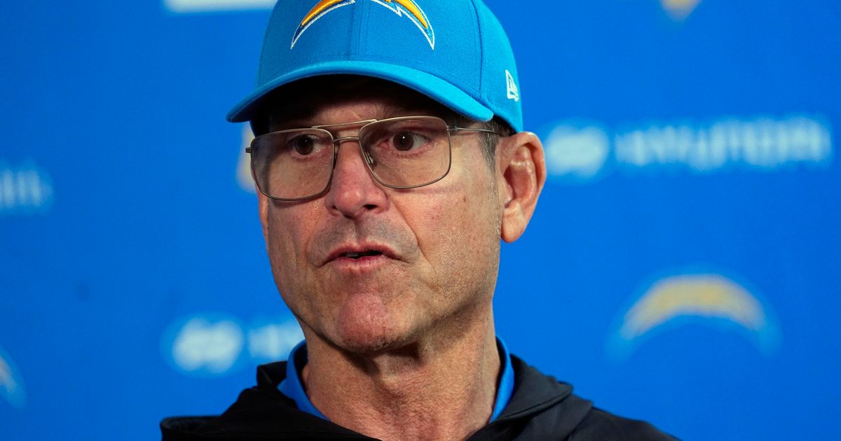 Jim Harbaugh misses part of Chargers’ win over Broncos for treatment of irregular heartbeat