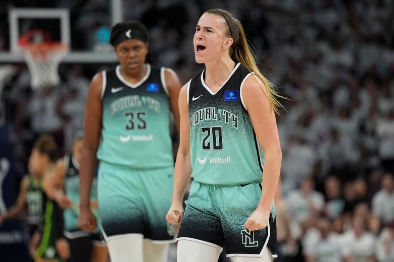 Ionescu's 3-pointer with 1 second left gives Liberty 80-77 win over Lynx and 2-1 lead in WNBA Finals | The Seattle Times