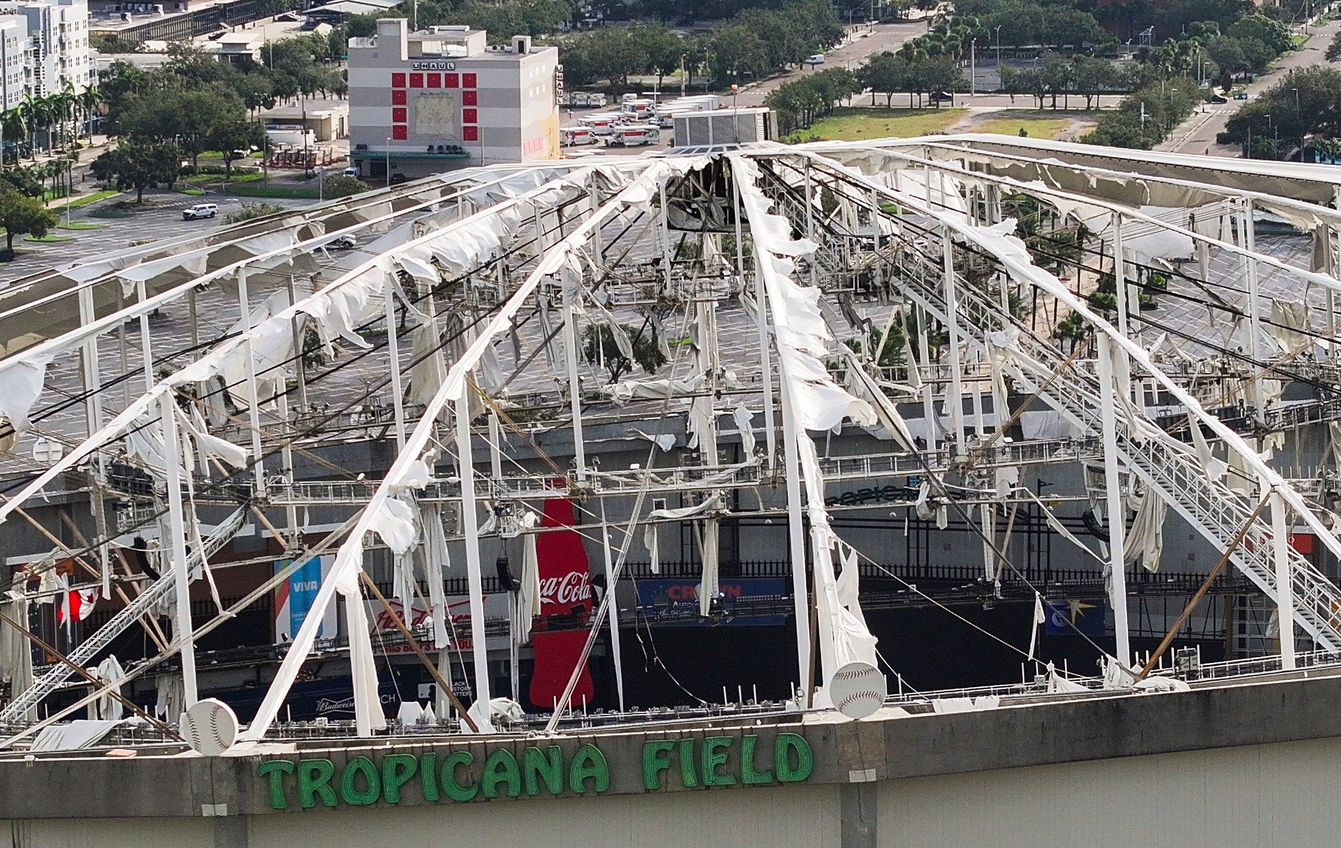 Rays say it may take 'weeks' to fully assess damage at Tropicana