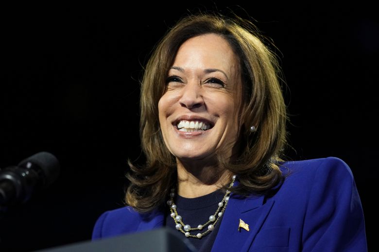 Kamala Harris says Trump's comment on women 'is offensive to everybody' |  The Seattle Times