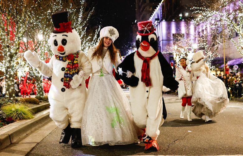 Snowflake Lane is in full swing for the holidays along Bellevue Way NE, between NE 4th St. and NW 8th St., between Bellevue Square and Lincoln Square.  The annual holiday event featuring a holiday parade and floats runs nightly at 7pm through December 24, and is free to the public. 222422