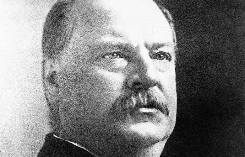 FILE – President Grover Cleveland poses for a photo on Aug. 9, 1892. (AP Photo, File) WX114 WX114